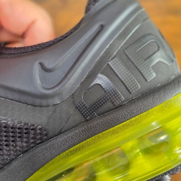 Nike Air Max 2013 Black Anthracite Cyber Green Volt 555426-004 Women's 7 New LE - Picture 15 of 15